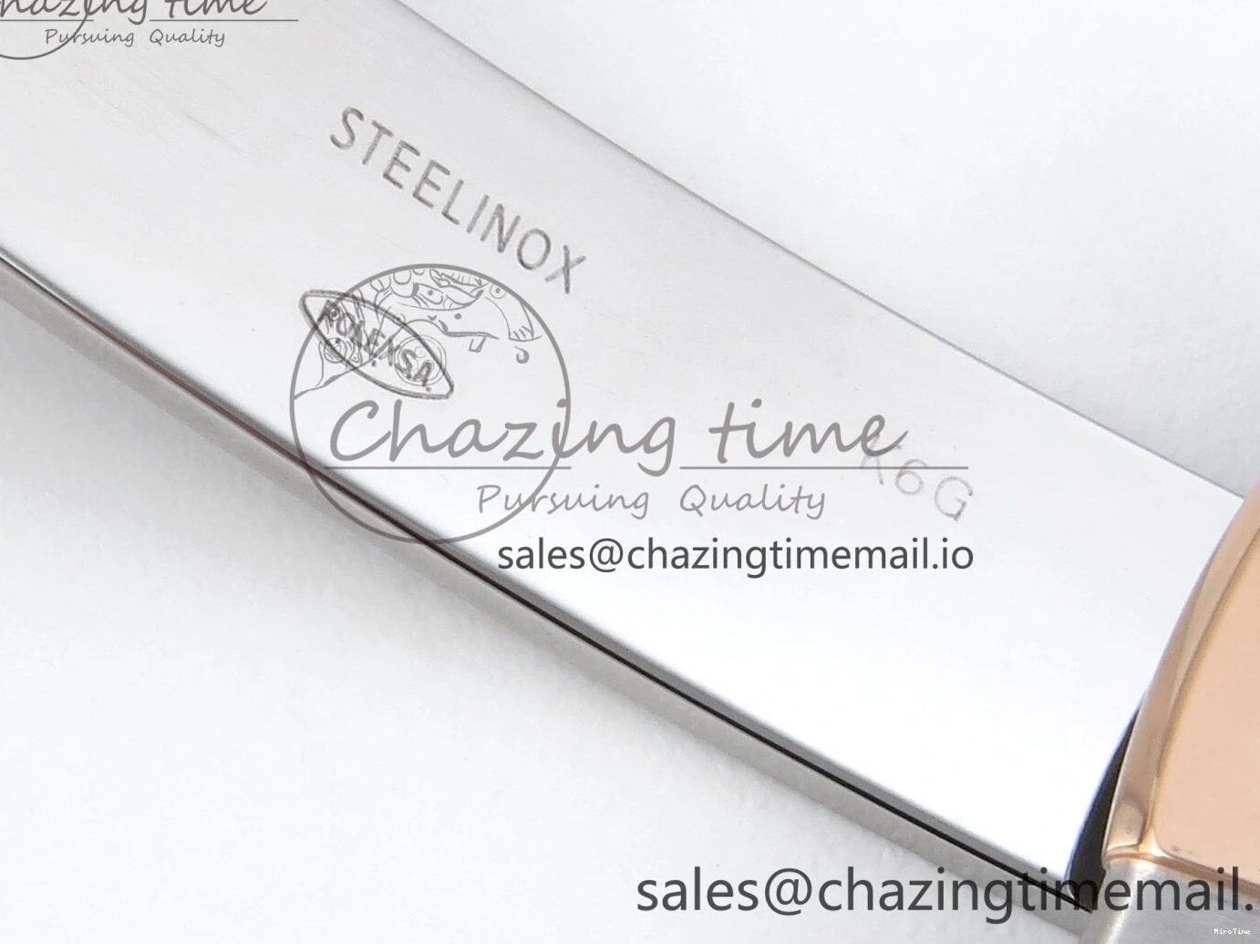 MiroTime 0408 DateJust 36 126231 EWEF Best Edition Silver Leaf Dial Stick Marker on SS RG Jubilee Bracelet A TopPick 596